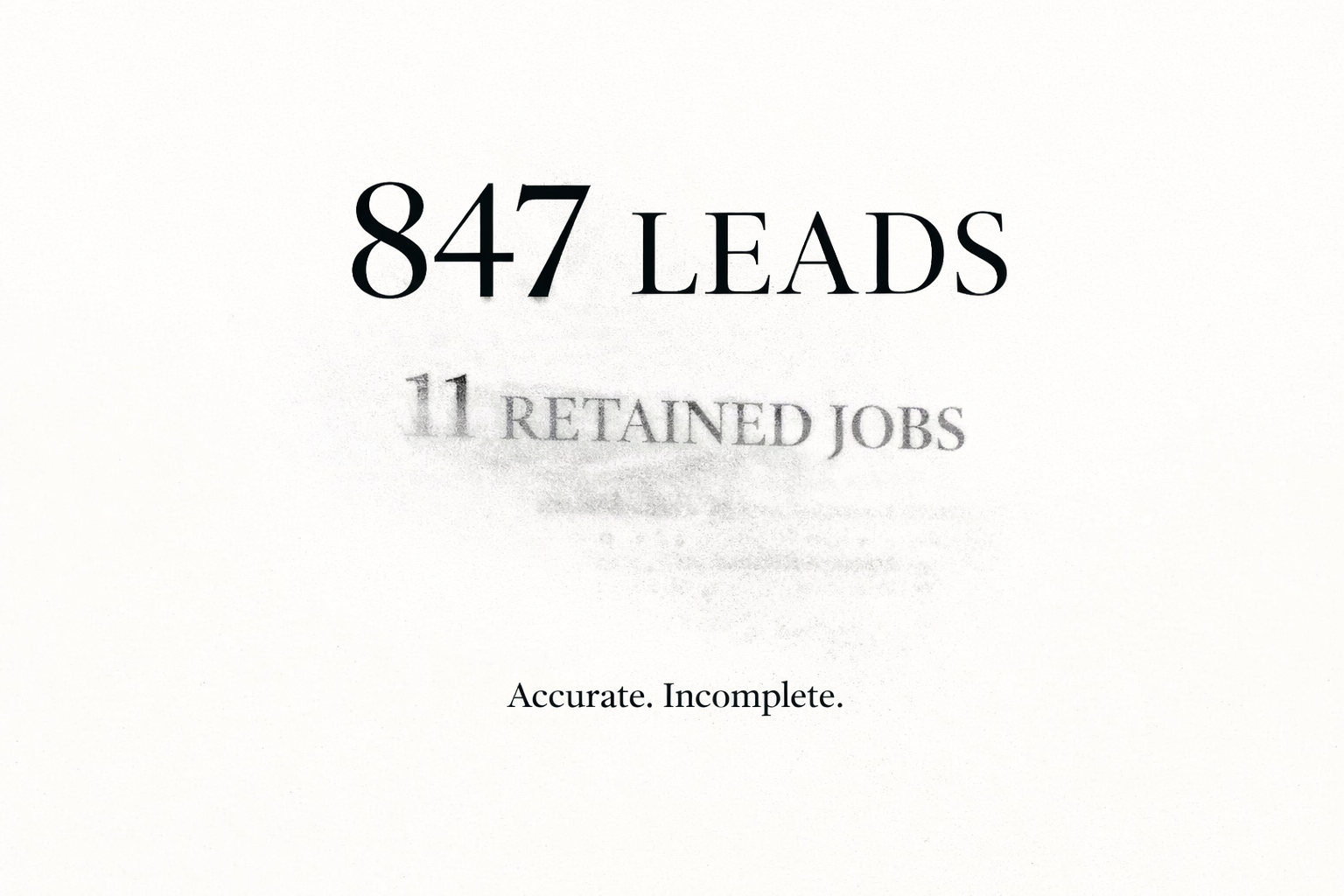 Every agency report is accurate. Almost none of them are useful.
